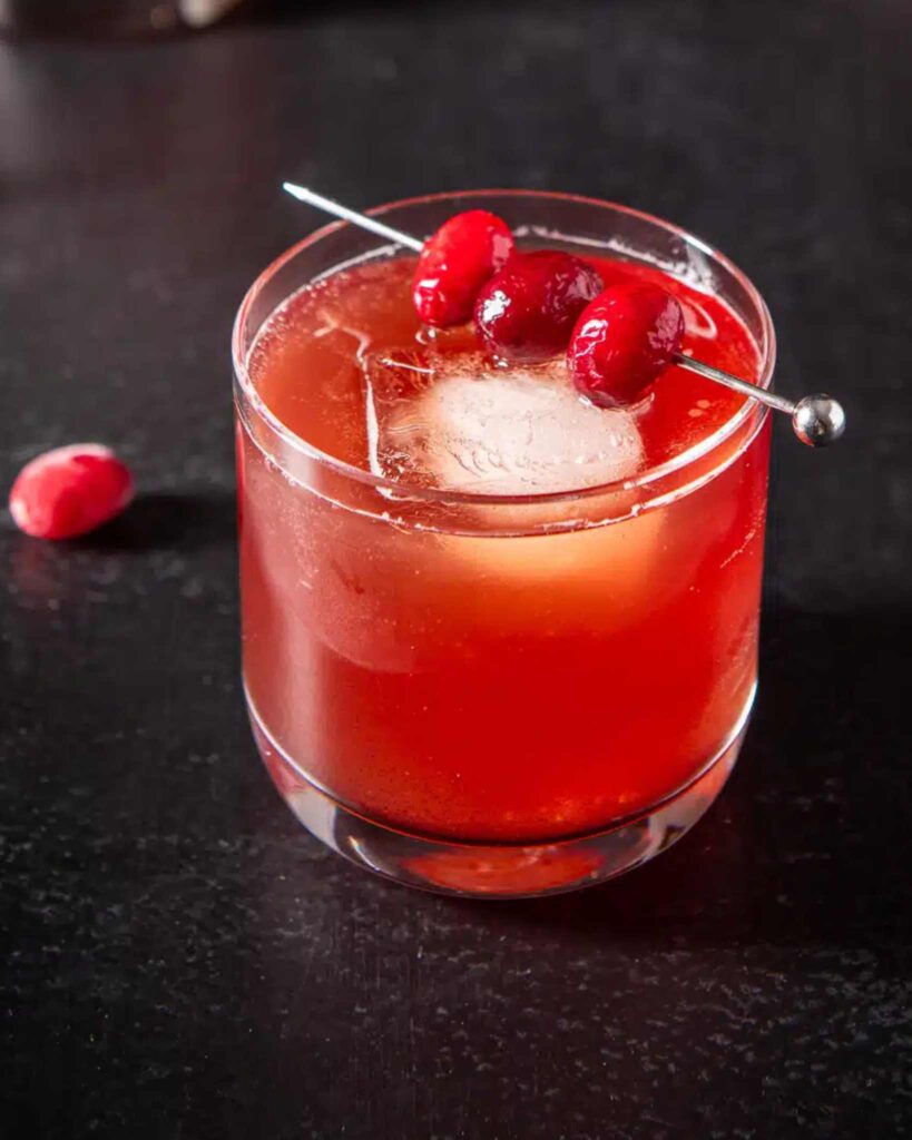 Cranberry Bourbon Spritz