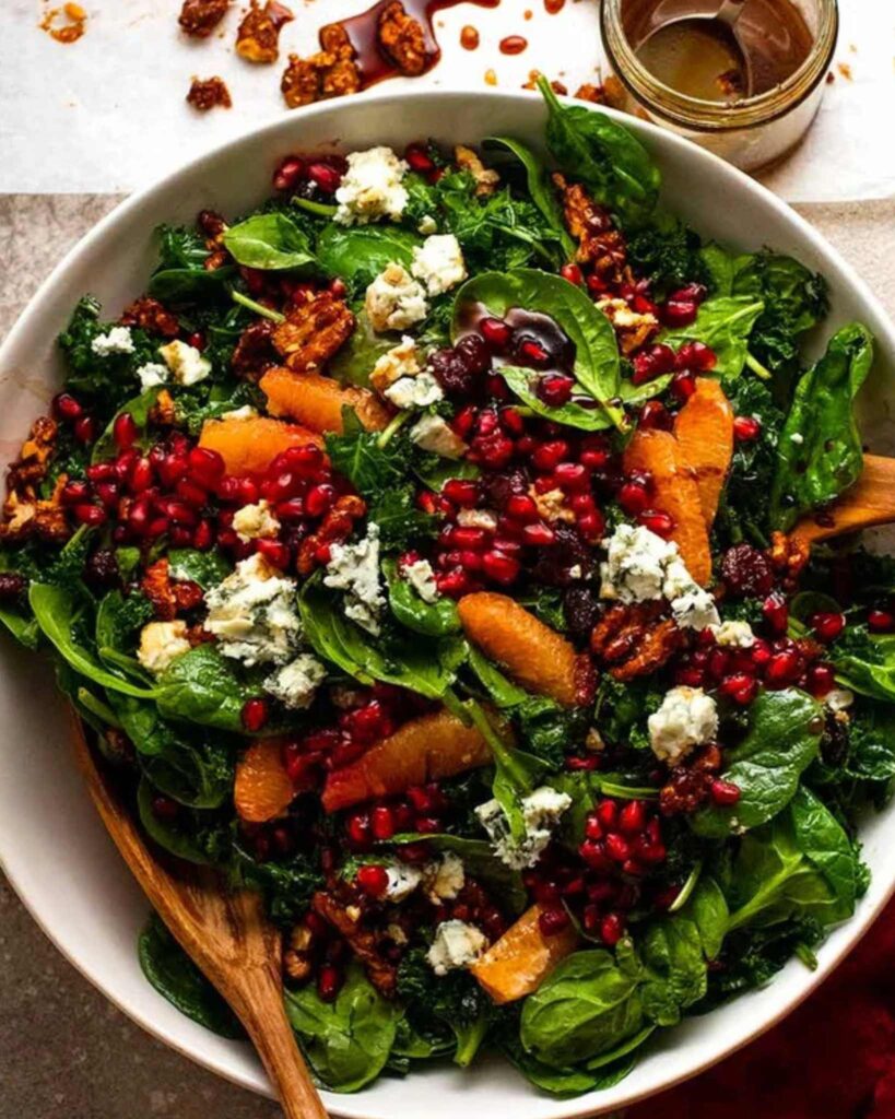 Cranberry Pomegranate Christmas Salad