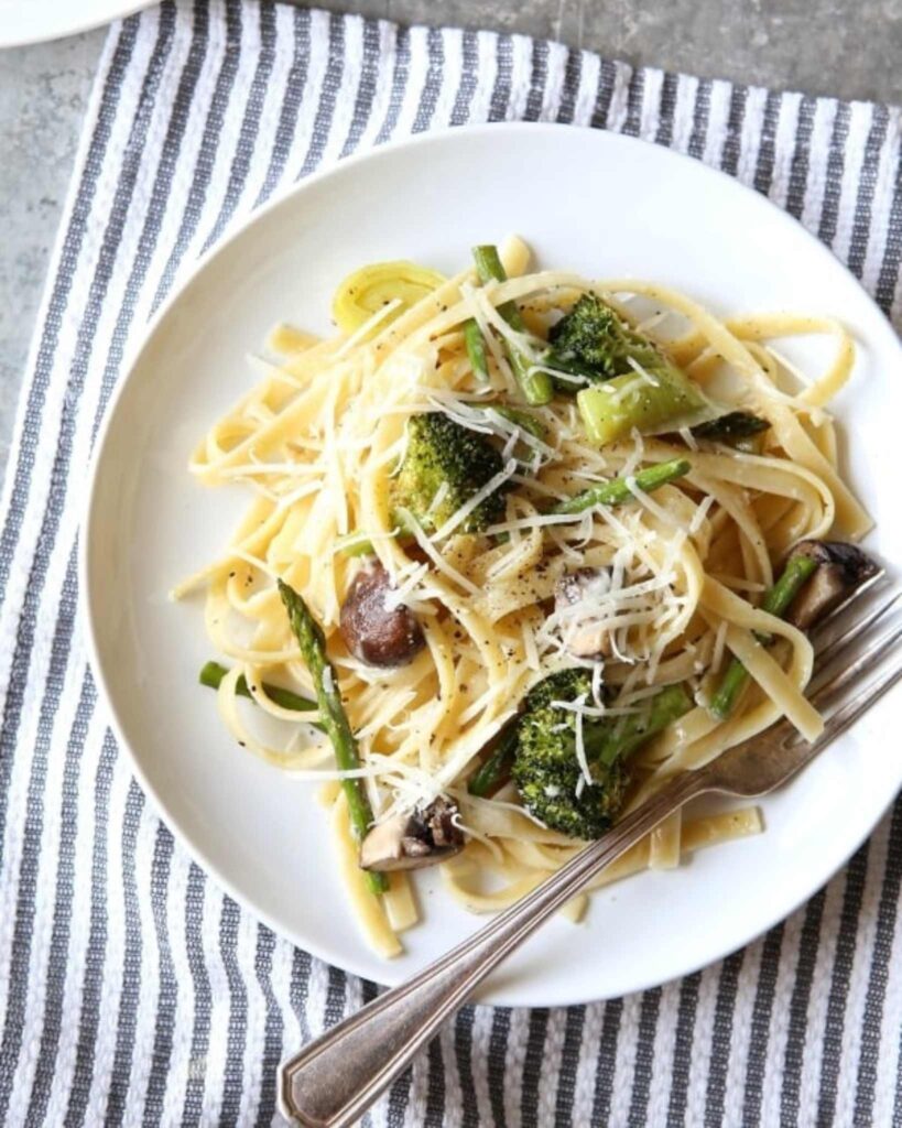 Creamy Alfredo with Roasted Vegetables