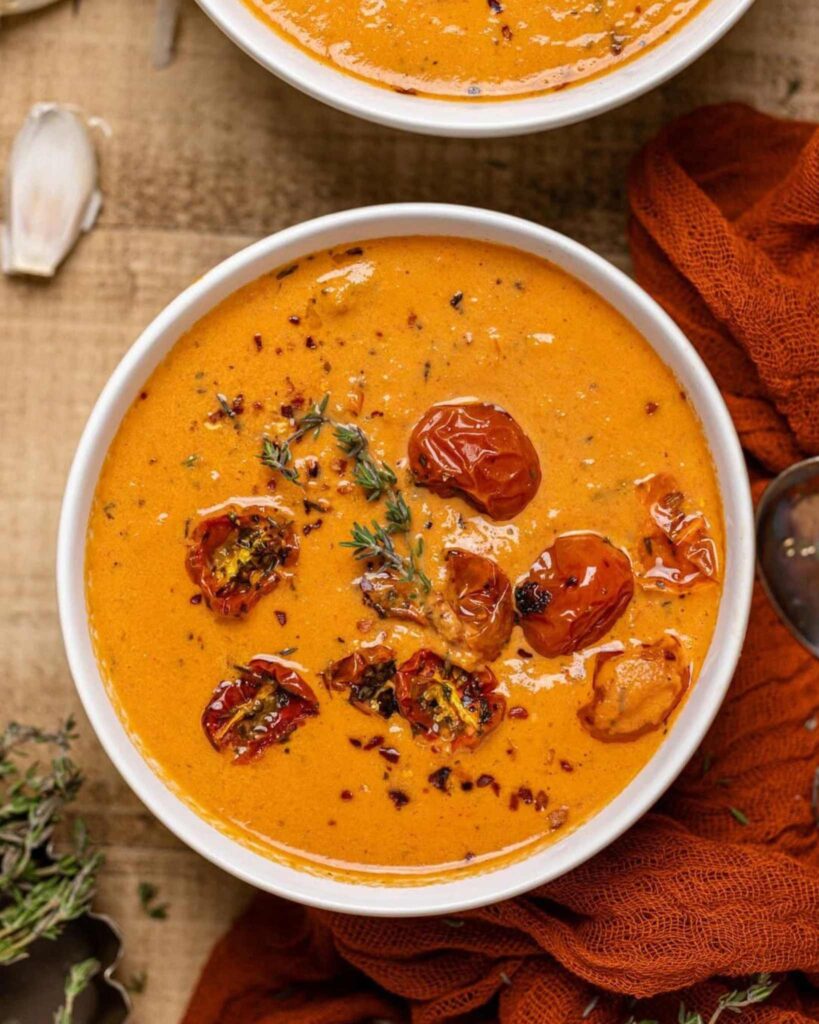 Creamy Tomato Soup with a Gourmet Twist