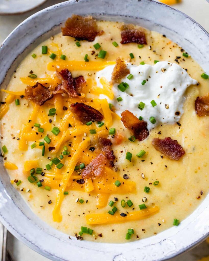 Creamy potato soup