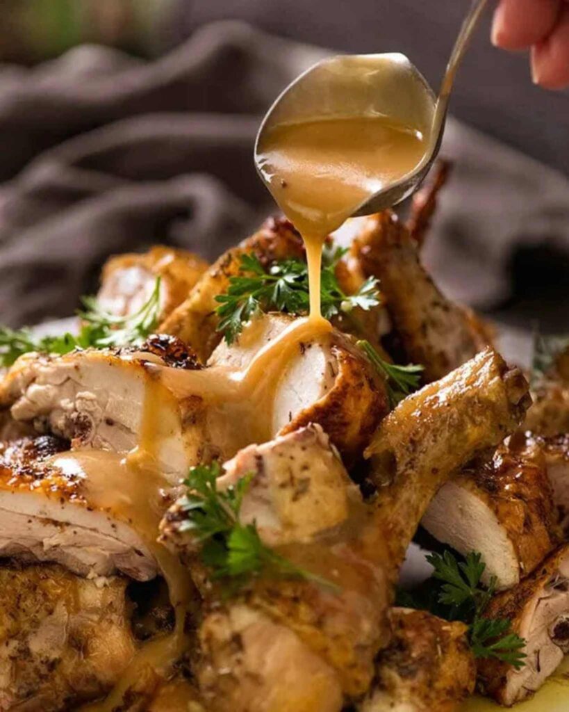 Crispy Oven Roasted Chicken with Herbs