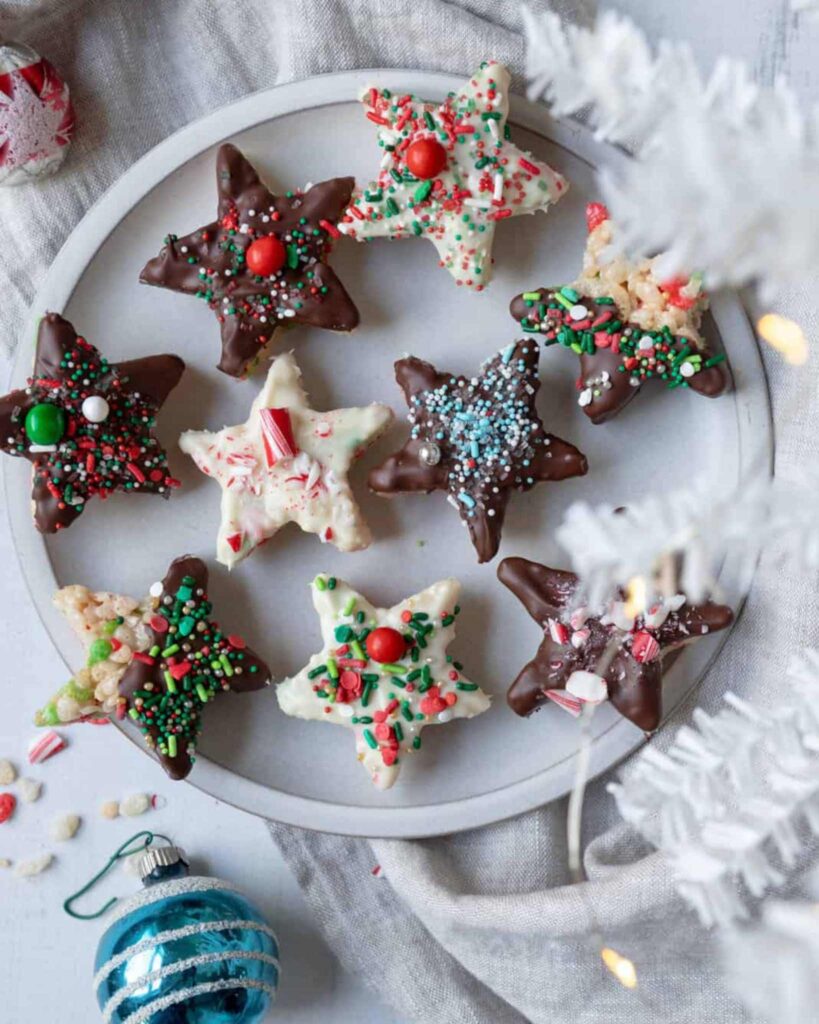Elegant Rice Krispie Treats for Holiday Parties