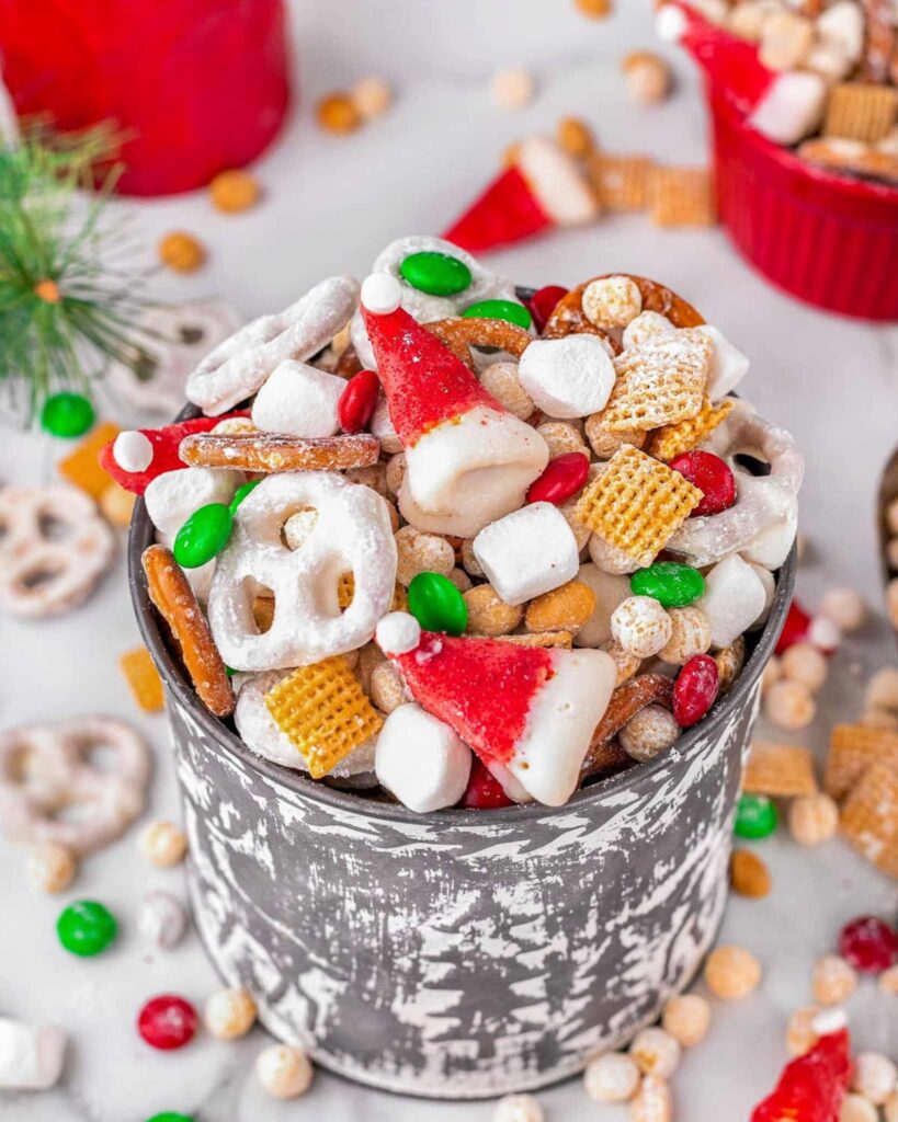 Festive Marshmallow Snack Mix