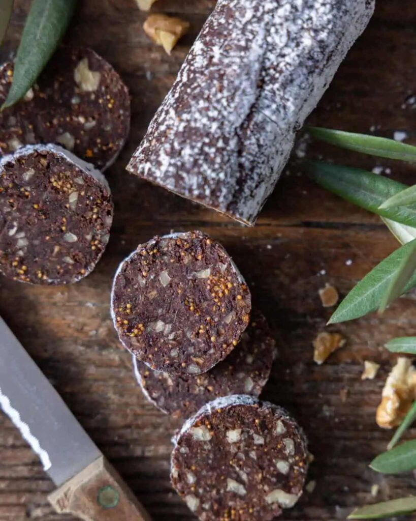 Fig and Walnut Candy Rolls