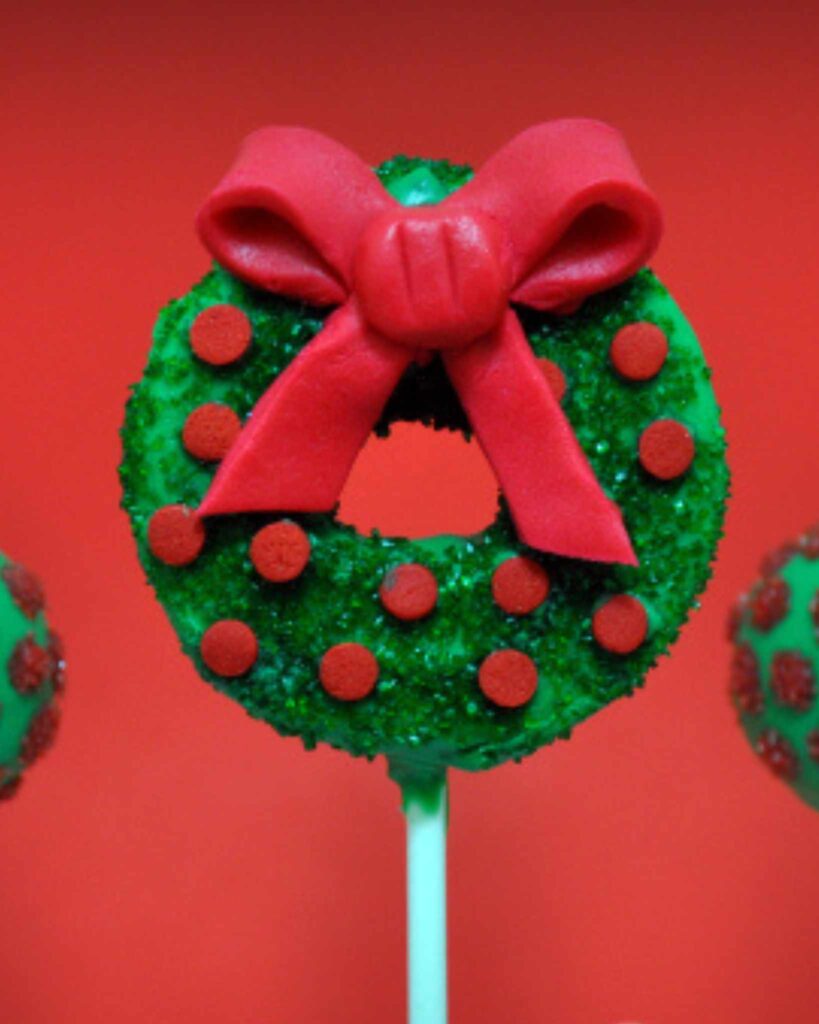 Fir Wreath Cake Pops