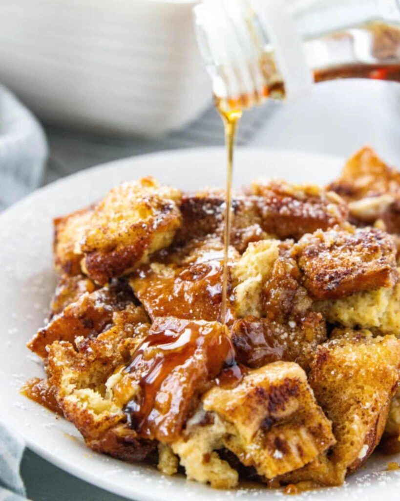 French Toast Casserole with Holiday Spices
