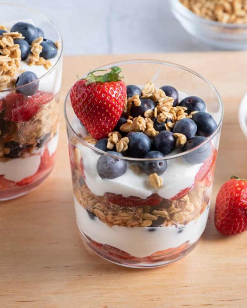 Fresh Fruit Bowls and Yogurt Parfaits