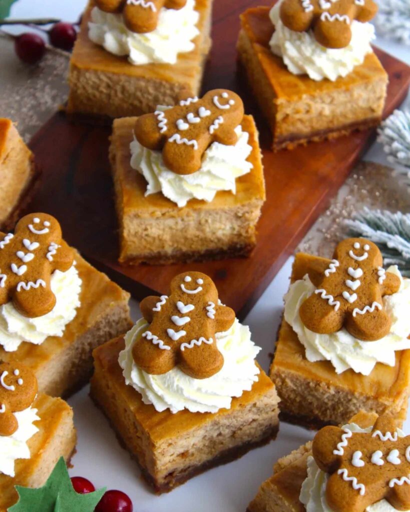 Gingerbread Cheesecake Bars