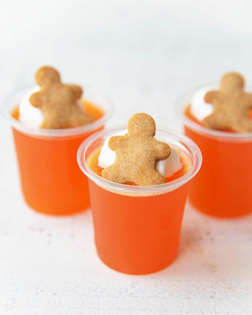 Gingerbread Spiced Rum Jello Shots