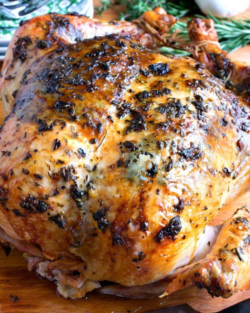Herb Crusted Roast Chicken