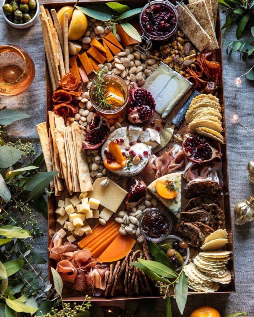 Holiday Cheese and Charcuterie Board