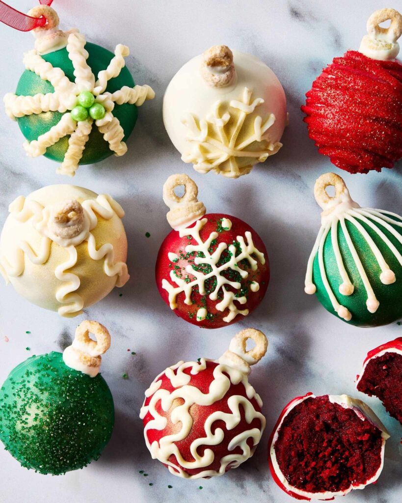 Holiday Ornament Cake Pops