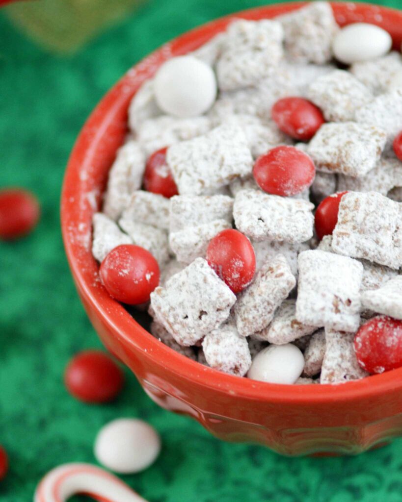 Holiday Puppy Chow with Peppermint