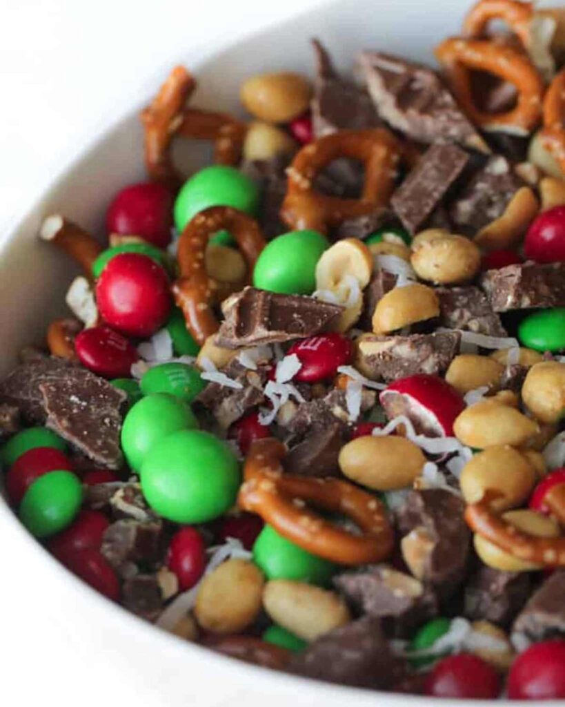Holiday Trail Mix with Chocolate