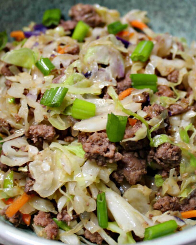 Keto Beef Cabbage Stir Fry