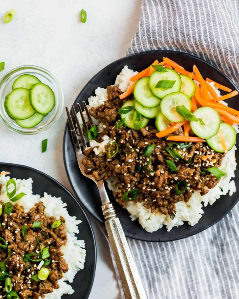 Korean Bulgogi Beef Bowls