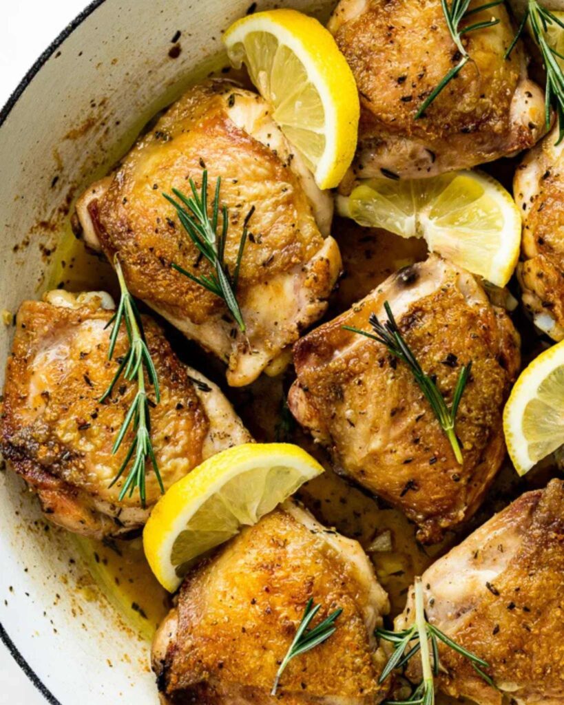 Lemon Rosemary Chicken Thighs