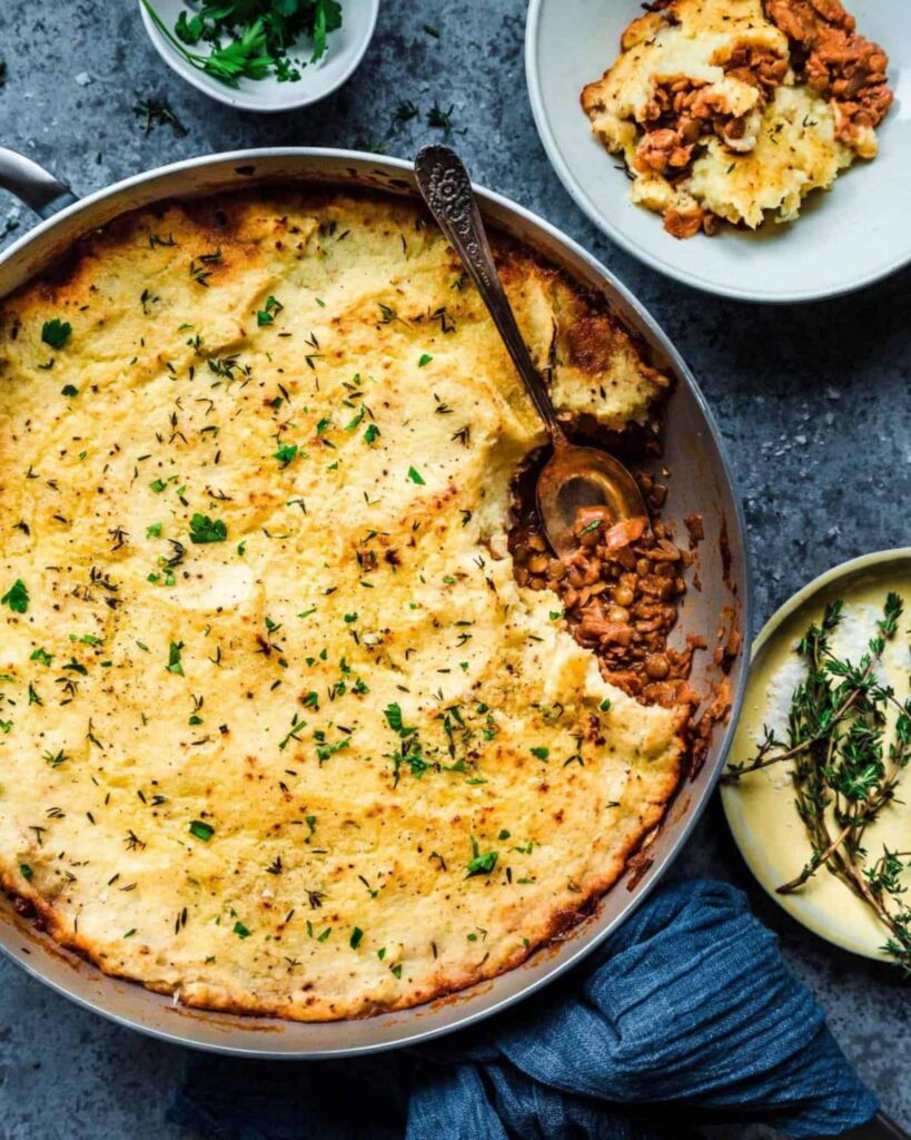 Lentil Shepherd’s Pie with Golden Potato Crust