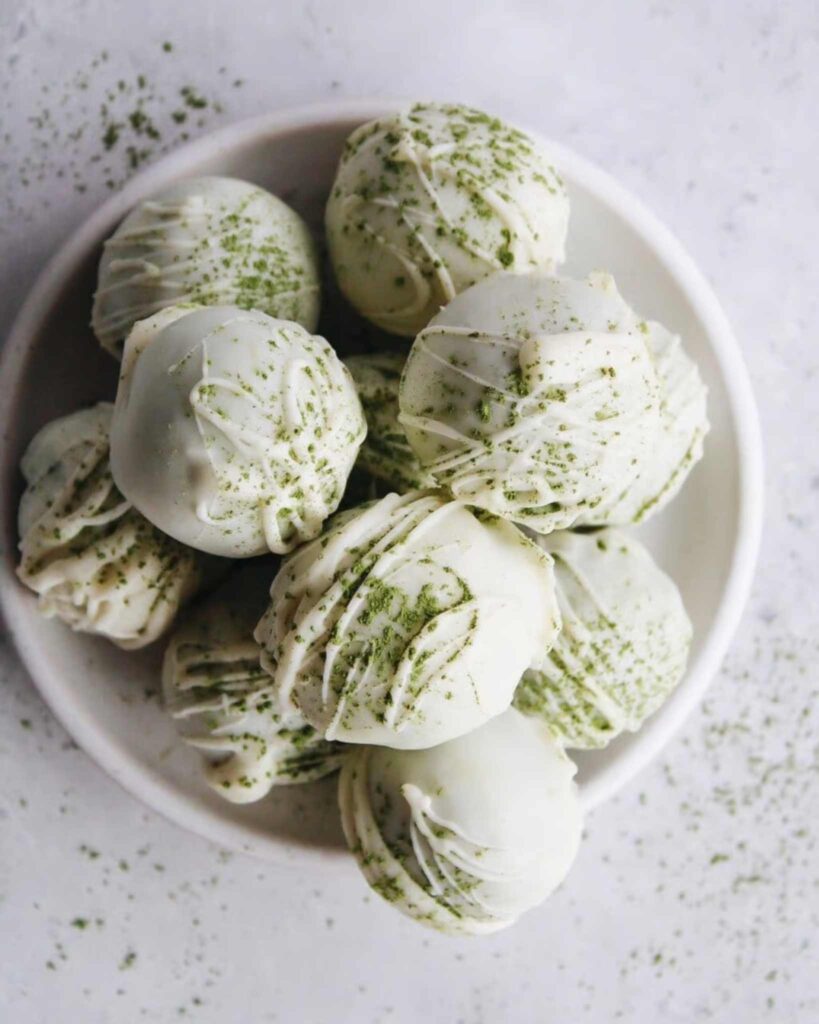 Matcha White Chocolate Truffles