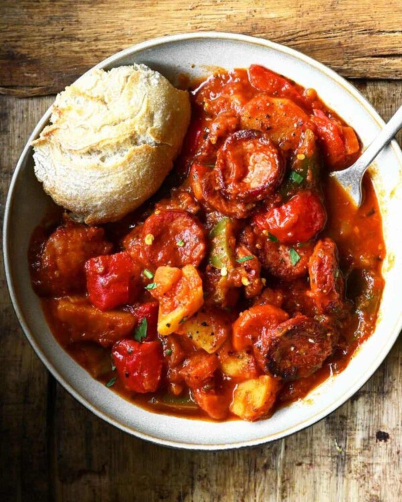 Mild Sausage and Potato Stew