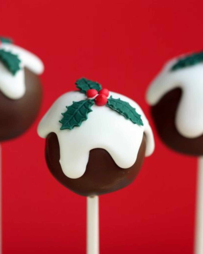 Mistletoe Cake Pops