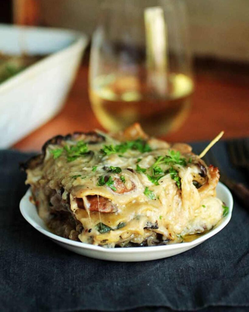 Mushroom and Spinach Lasagna