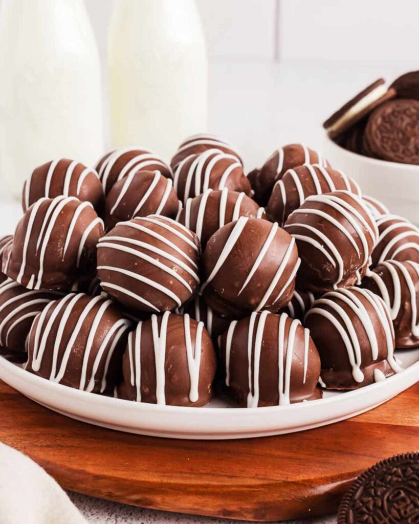 No Bake Oreo Truffle Tray