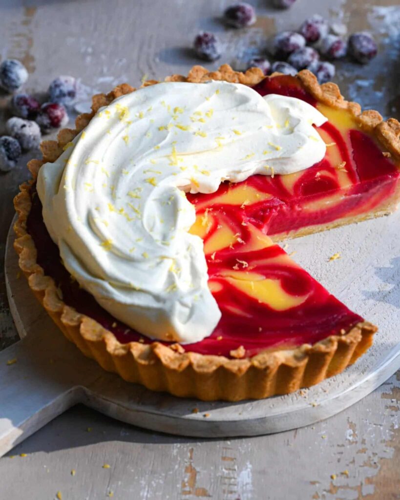 Orange & Cranberry Winter Tart