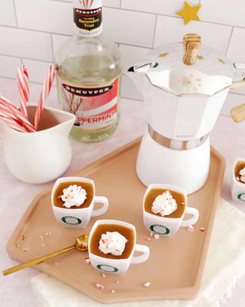 Peppermint Mocha Jello shots