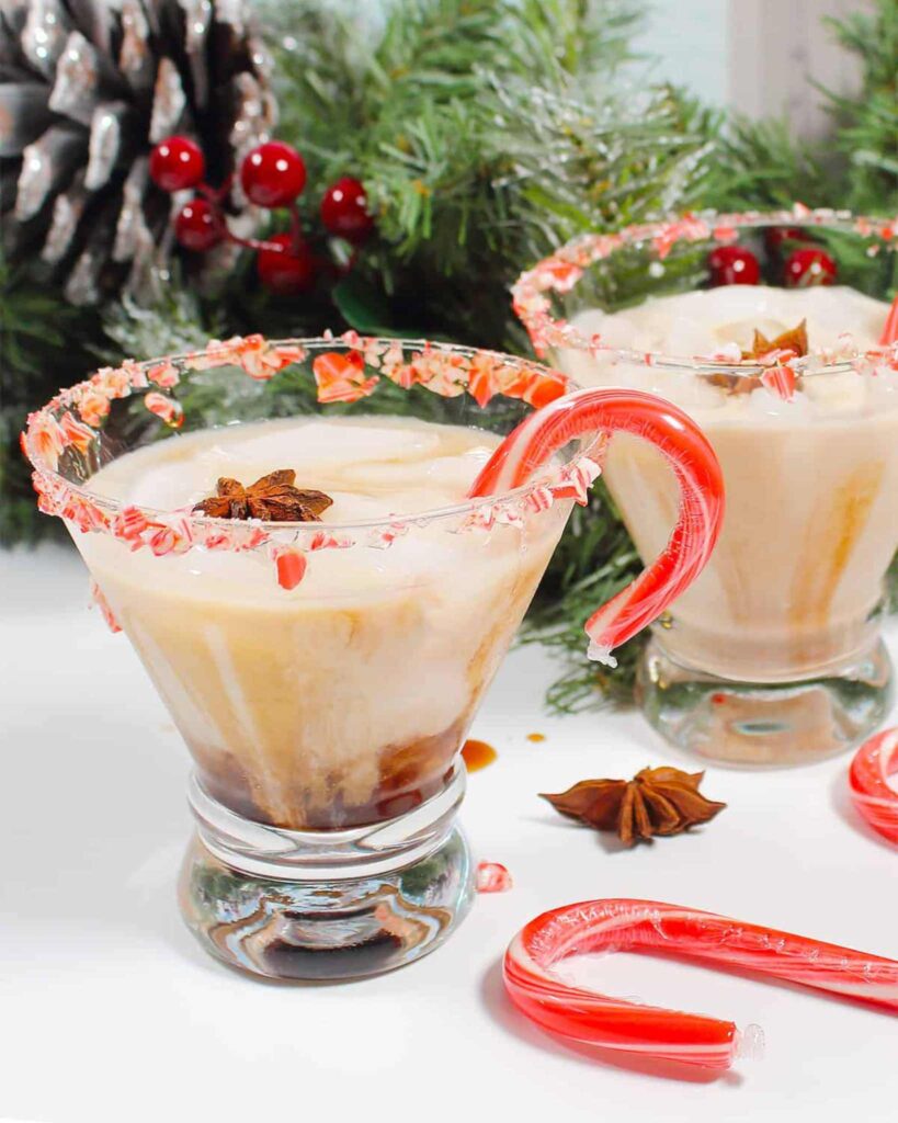 Peppermint White Russian Jello Shots