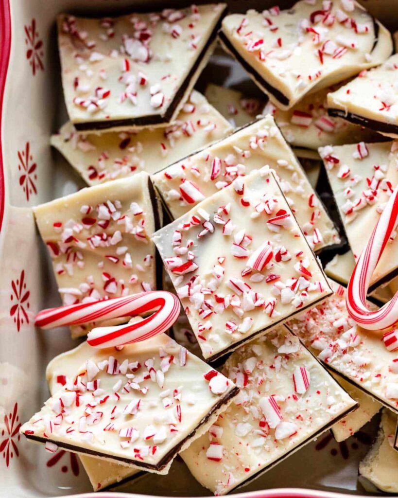 Peppermint bark