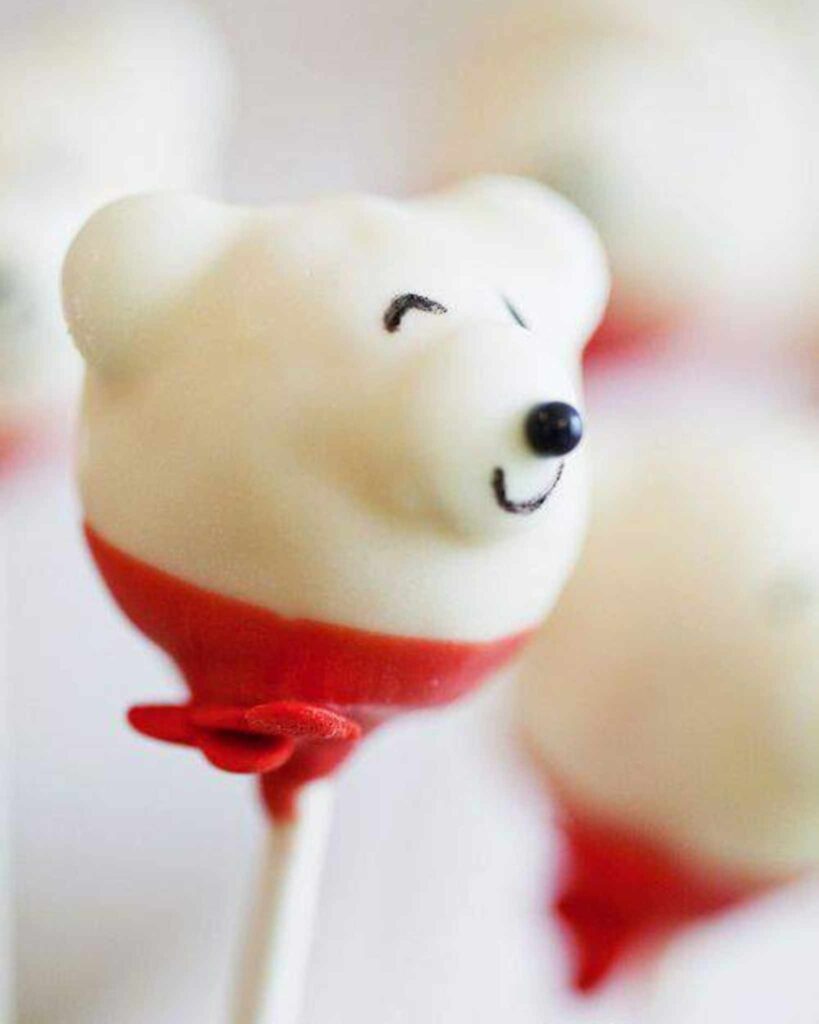 Polar Bear Cake Pops