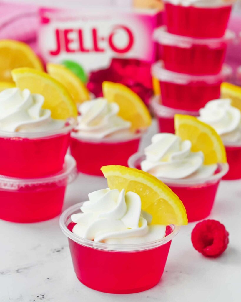 Raspberry Lemonade Jello Shots