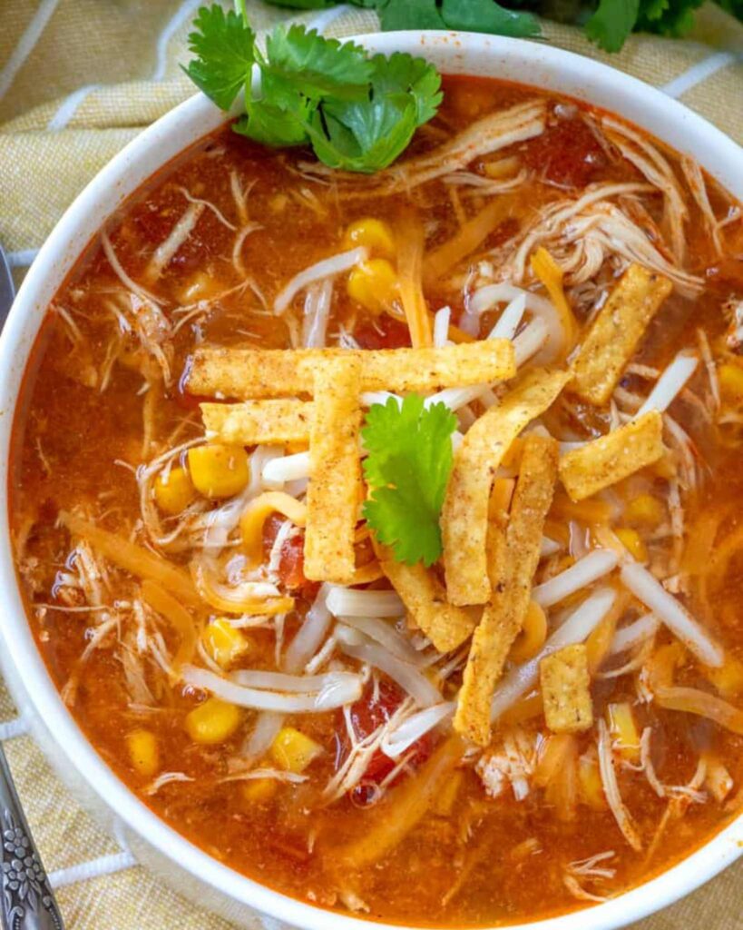 Slow Cooker Chicken Tortilla Soup