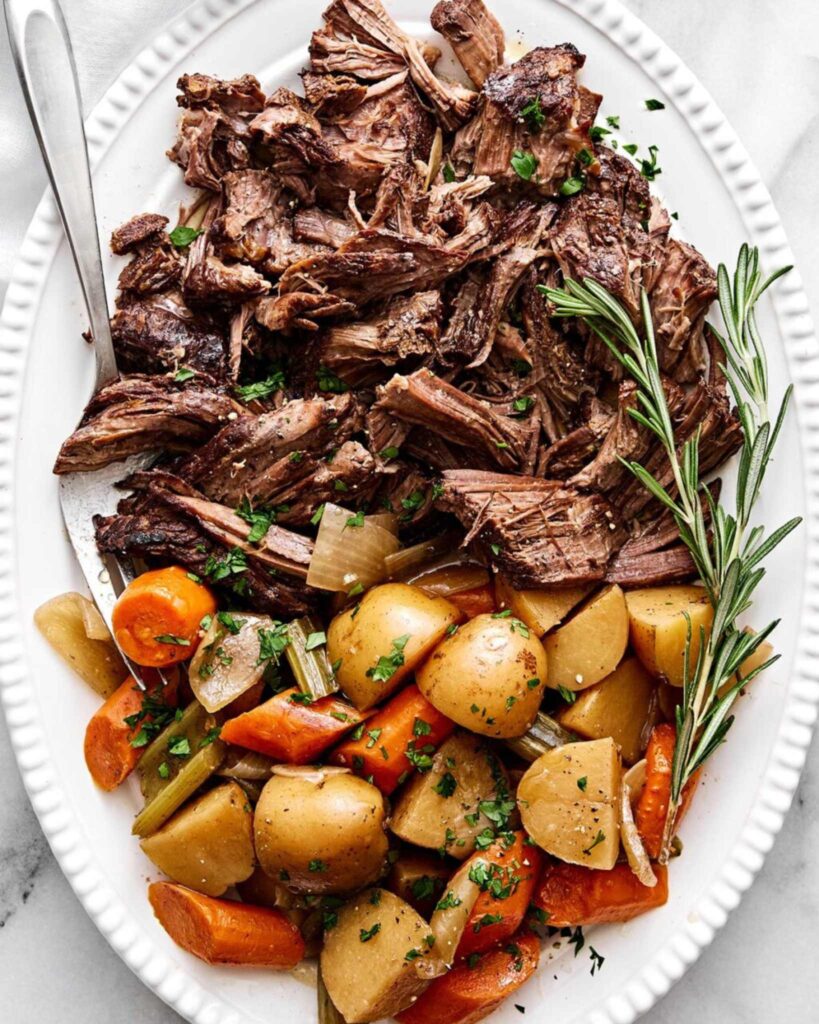 Slow Cooker Pot Roast with Root Vegetables