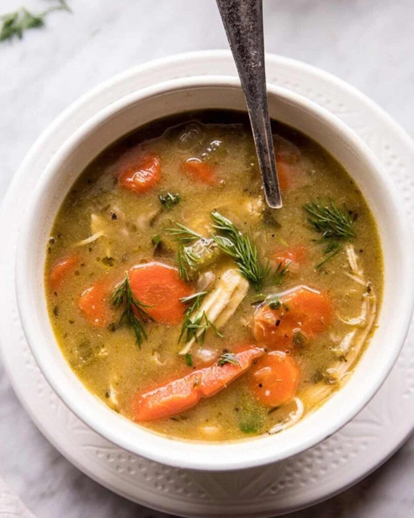 Slow cooker chicken soup