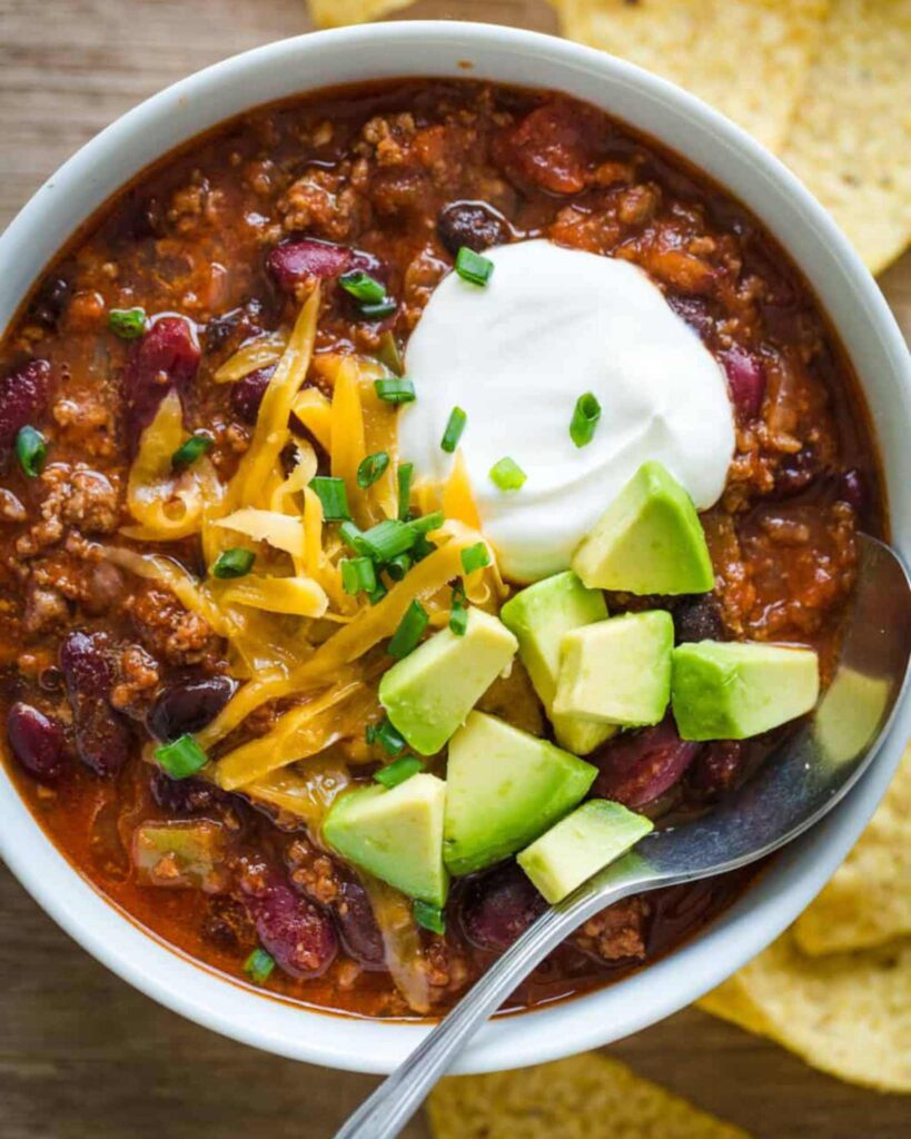 Slow cooker chili soup