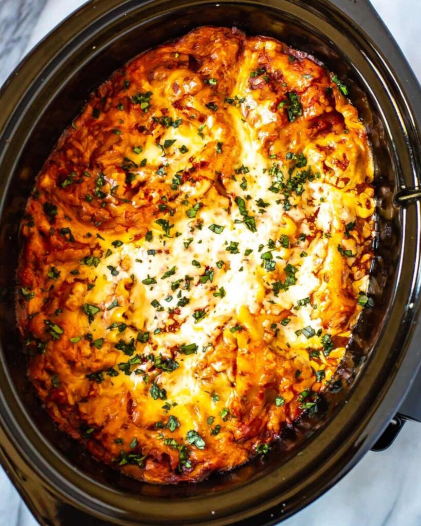 Slow cooker lasagna