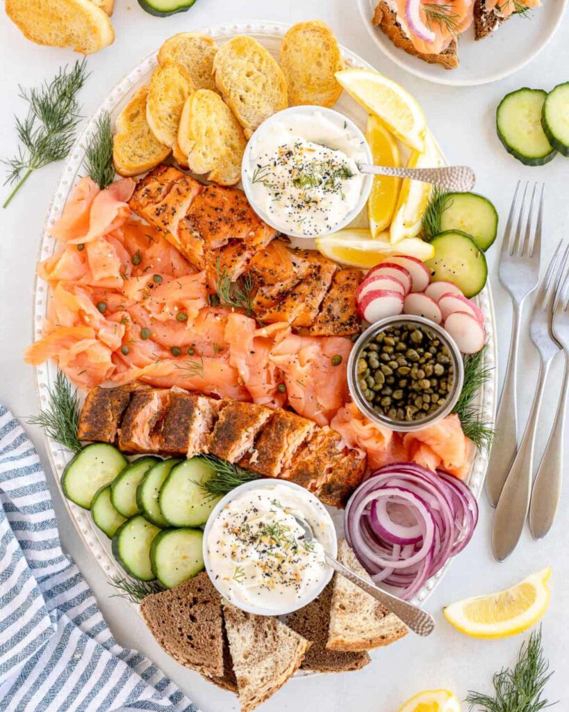 Smoked Salmon Platters with Artisan Bread