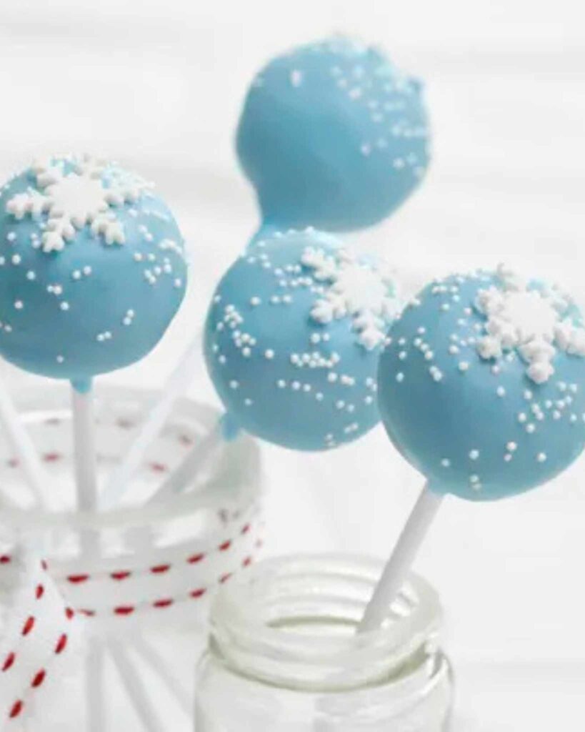 Snowflake Cake Pops