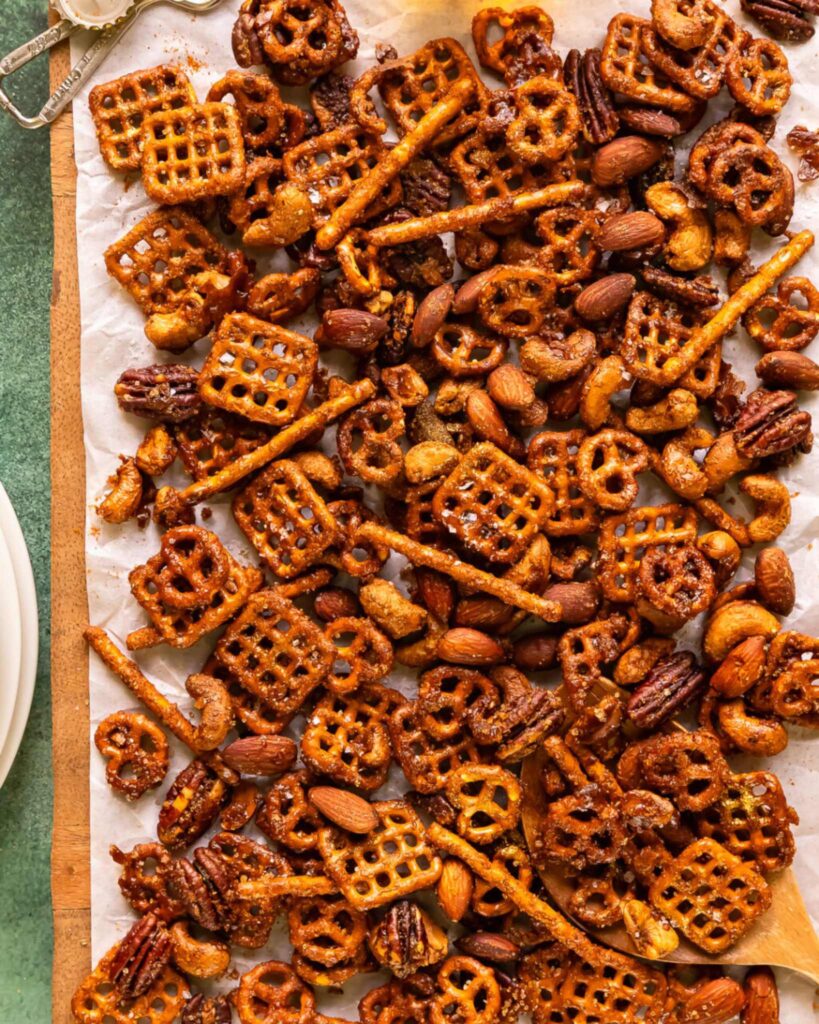 Spiced Pretzel Snack Mix