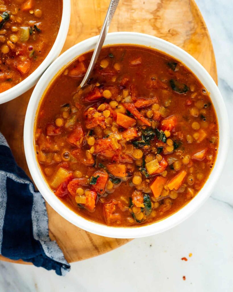 Spicy Lentil Soup with Vegetables
