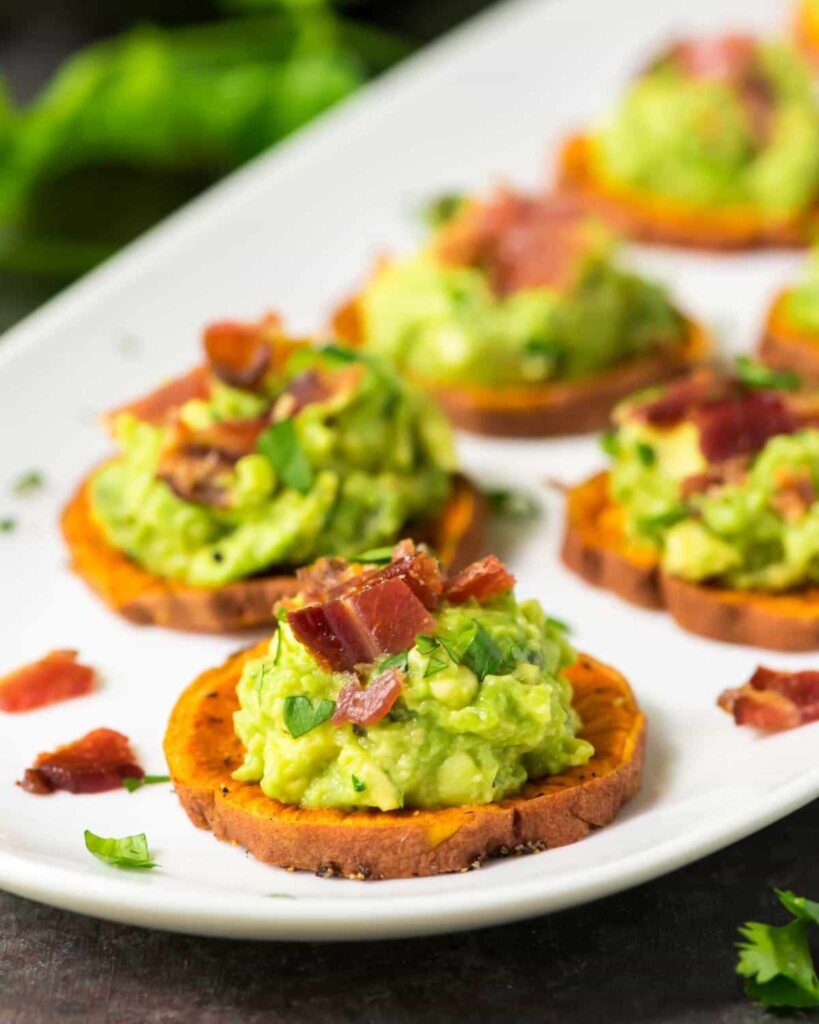 Sweet Potato Bites with Avocado