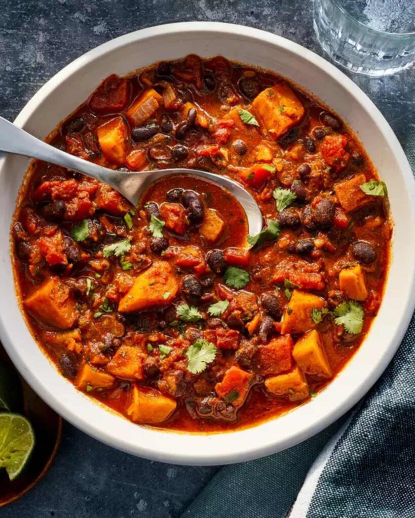 Sweet Potato and Black Bean Chili