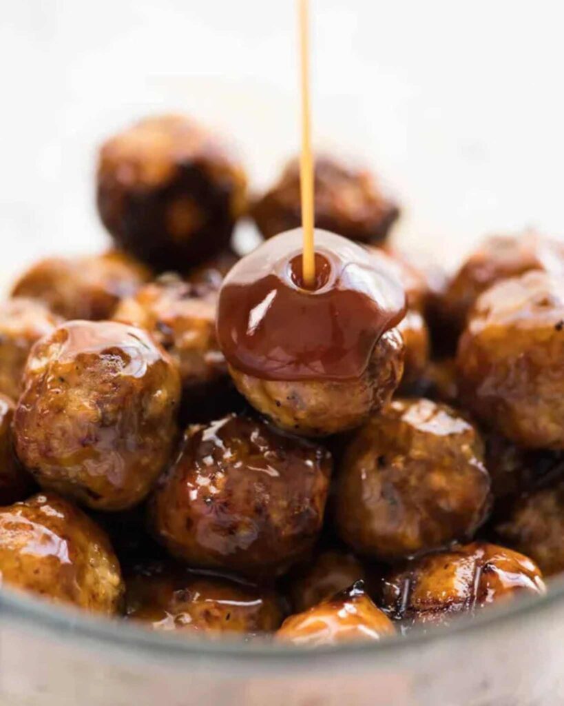 Sweet and Savory Cocktail Meatballs