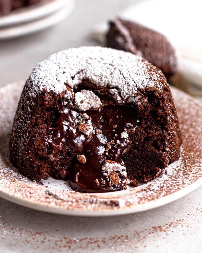 Vegan Molten Chocolate Cake