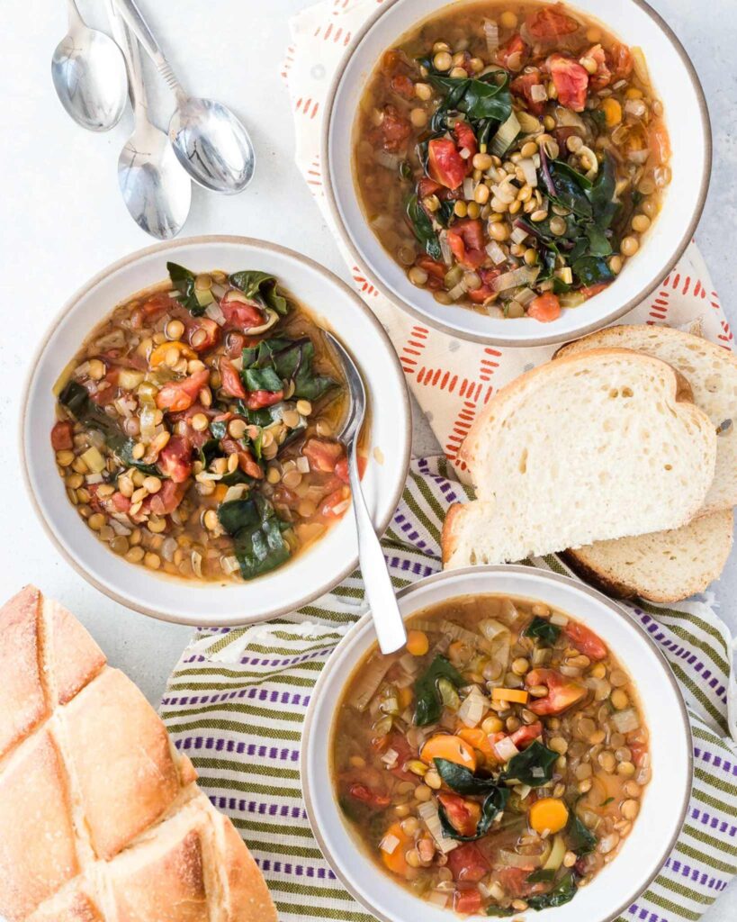 Vegetarian lentil stew