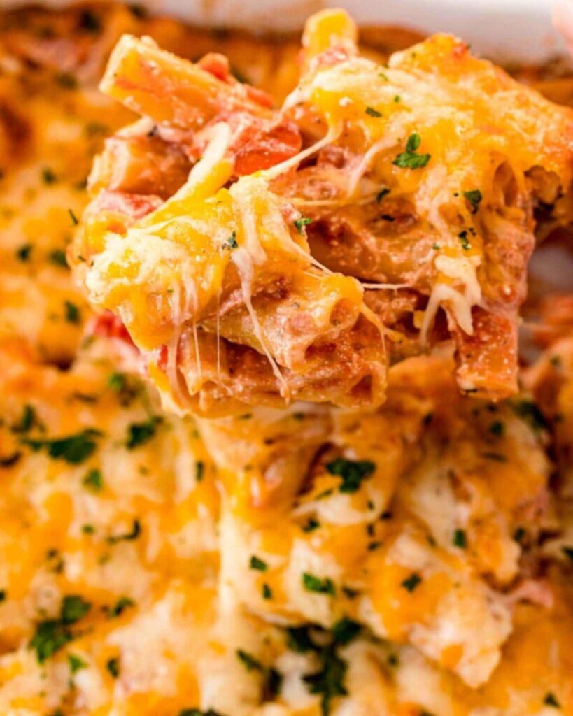 Cheesy Baked Ziti for Game Night