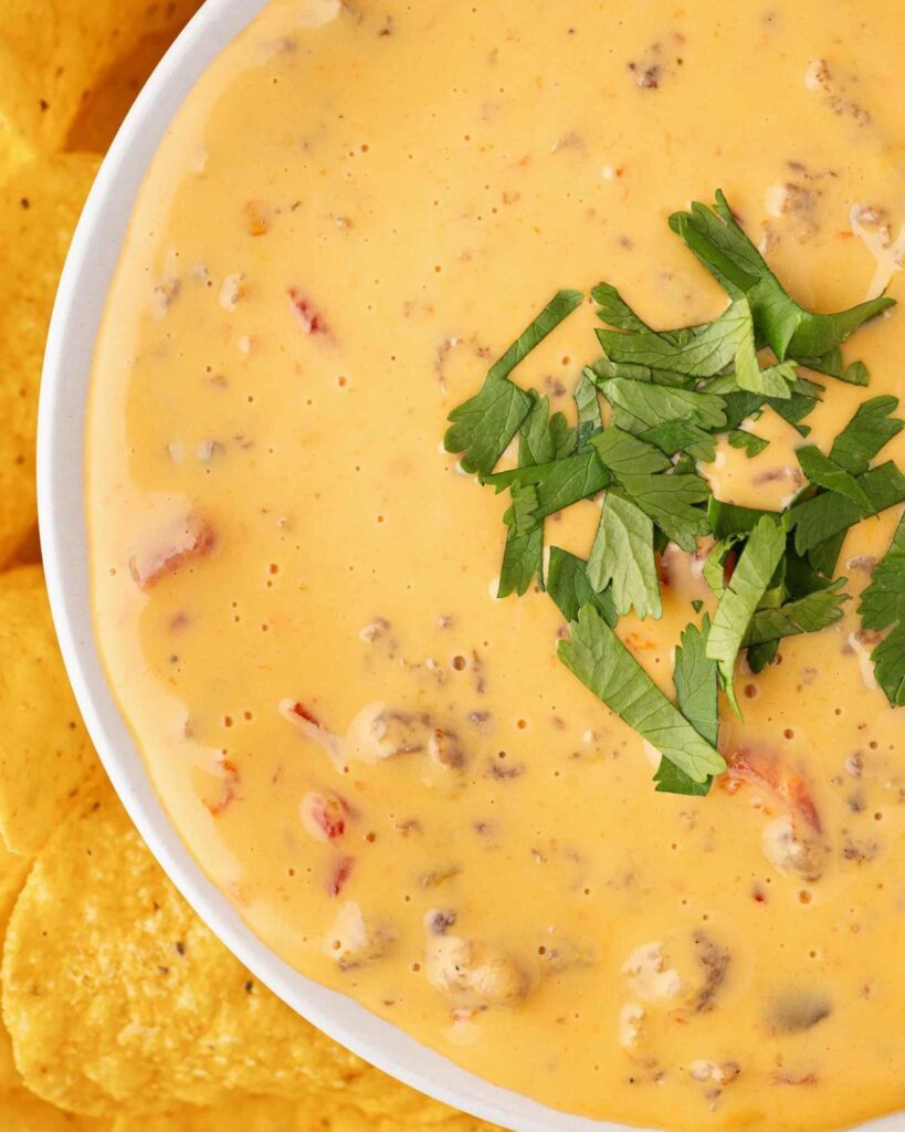 Crockpot Queso with Sausage